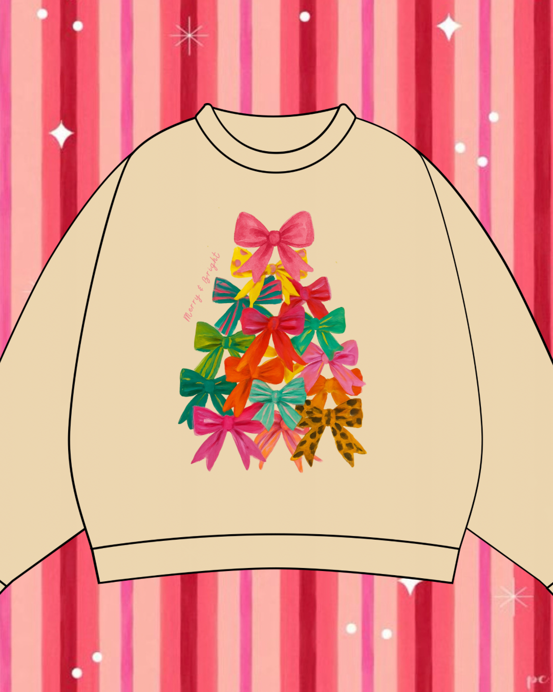 Bows & Bright Relaxed Hoodie