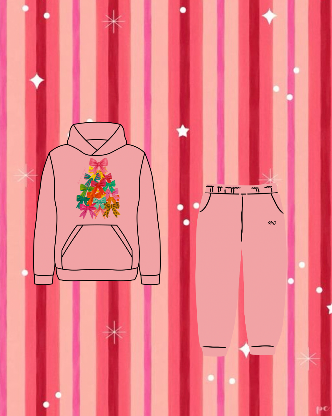 Bows & Bright Relaxed Hoodie